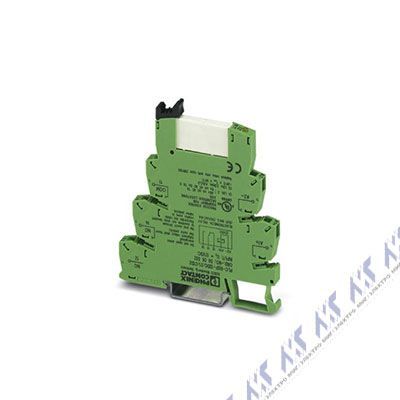 На фото: одиночное реле plc-rsp-12dc/21/c1d2 Phoenix Contact (миниатюрное силовое) 