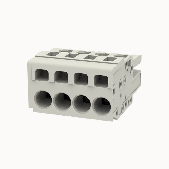 На фото клеммник нажимной на плату 8EDGKB-5.0-04P-11-1001Z(H) DEGSON (Дегсон) 