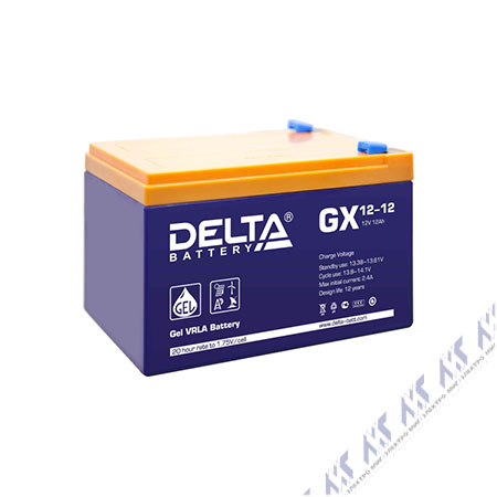 На фото: батареи и аккумуляторы DELTA GX gx 12-12 (АКБ ДЕЛЬТА)