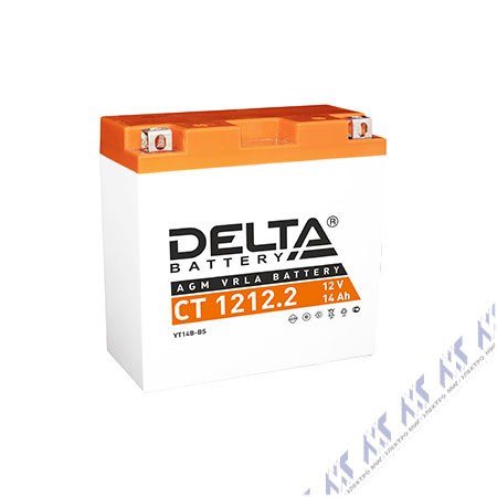 На фото: аккумуляторы ct 1212.2 DELTA (АКБ ДЕЛЬТА)