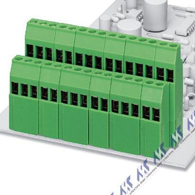 На фото: клеммные блоки для печатного монтажа mk3dsmh 3/ 3-5,08 Phoenix Contact