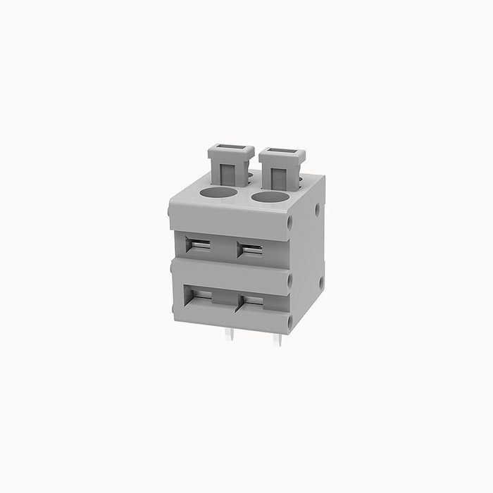 На фото клеммник нажимной на плату DG211V-5.0-02P-11-00Z(H) DEGSON (Дегсон) 