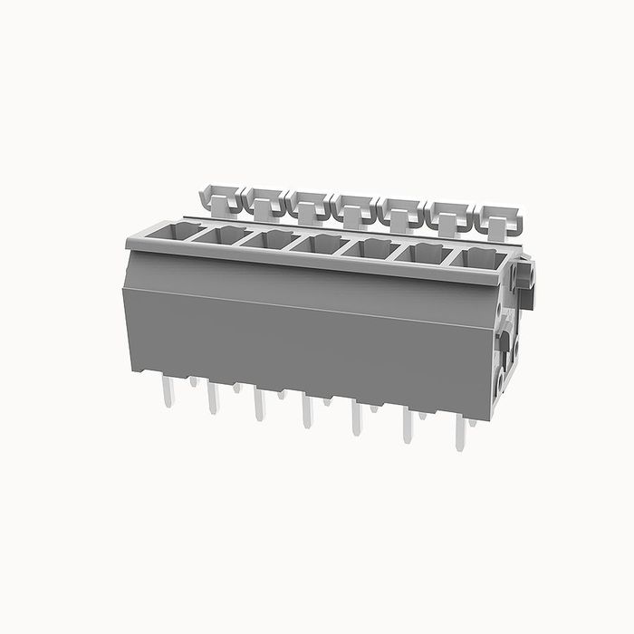 На фото клеммник нажимной на плату DG242V-5.0-07P-11-00Z(H) DEGSON (Дегсон) 