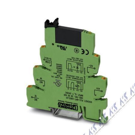 На фото: одиночное реле plc-opt- 24dc/ 24dc/2 Phoenix Contact (миниатюрное силовое) 