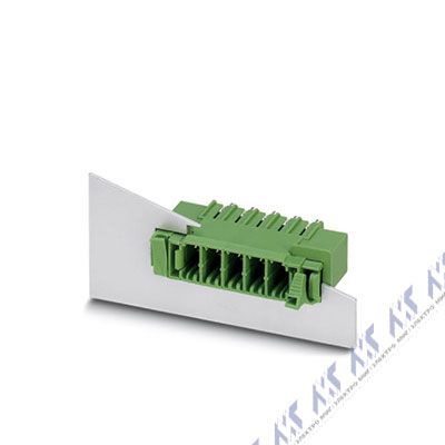 На фото: штекерные разъемы для печатных плат dfk-pcv 5/12-g-7,62 Phoenix Contact