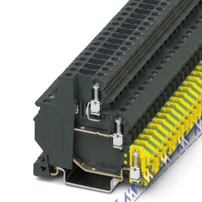 Заземляющие клеммы фото винтовой зажим tbio 2,5-pe/l/tg i