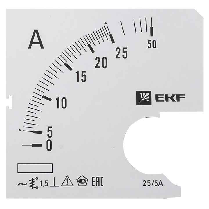 На фото: шкала сменная для a961 25/5а-1,5 ekf ЭКФ (ЕКФ)