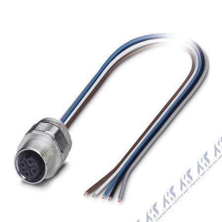 встраиваемые разъемы sacc-ec-m12fsb-5con-pg9/0,5