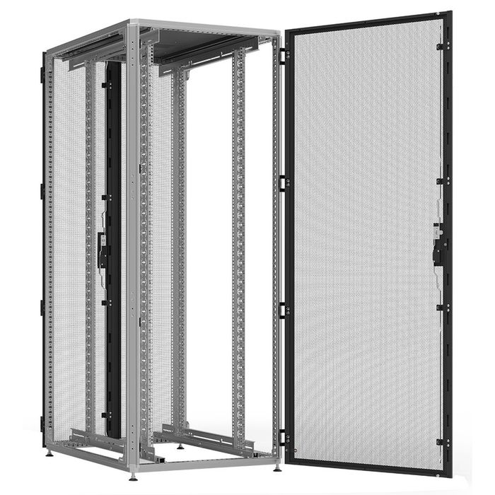 На фото: шкаф серверный напольный zp05-42u-0610-p2p IEK (ИЭК) 