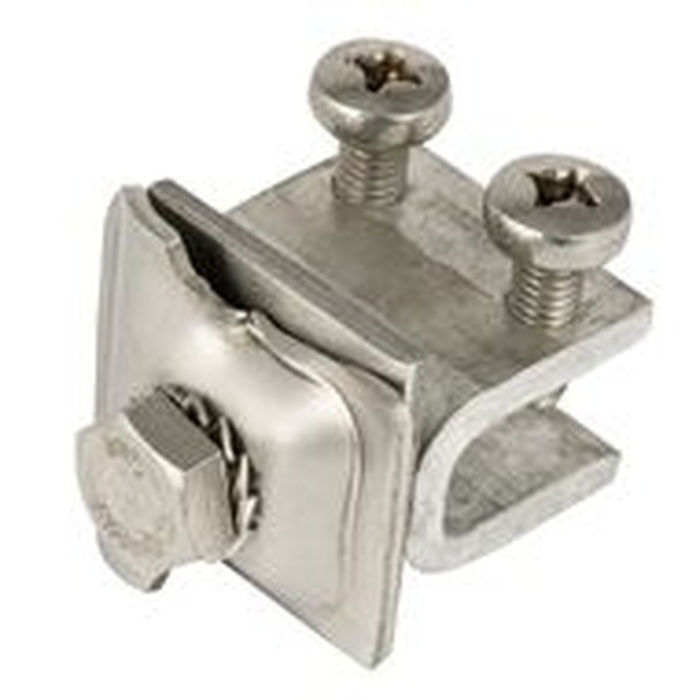 На фото: фальцевый держатель для молниезащиты lp-d2002 ЭКФ (ЕКФ)
