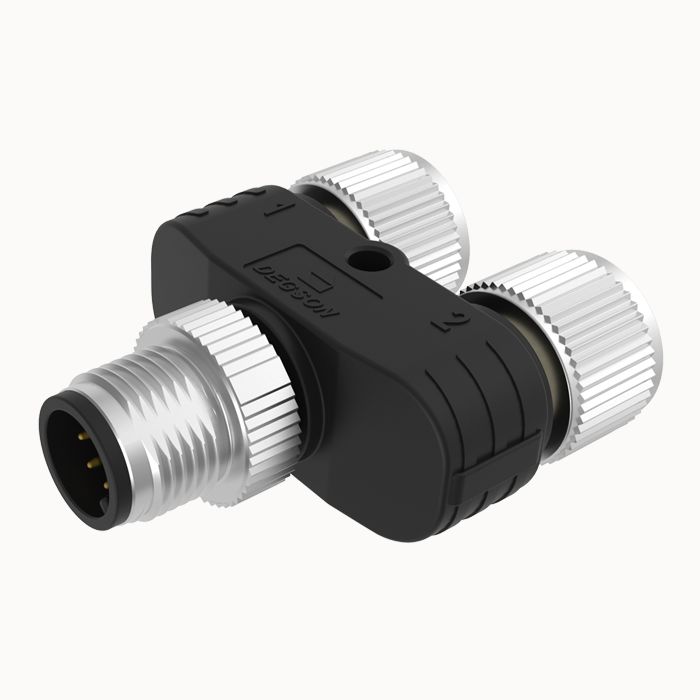 На фото: разъем fy-m12d-04f-m12d-04m-t-0100 DEGSON (Дегсон) 