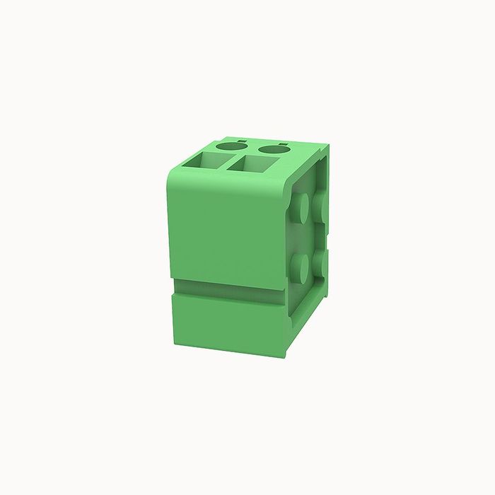 На фото клеммник нажимной на плату DG105V-5.0-02P-14-00Z(H) DEGSON (Дегсон) 