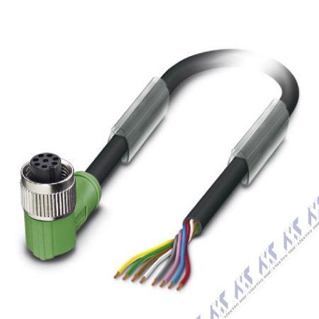 кабели с установленными разъемами sac-8p- 1,5-pur/m12fr