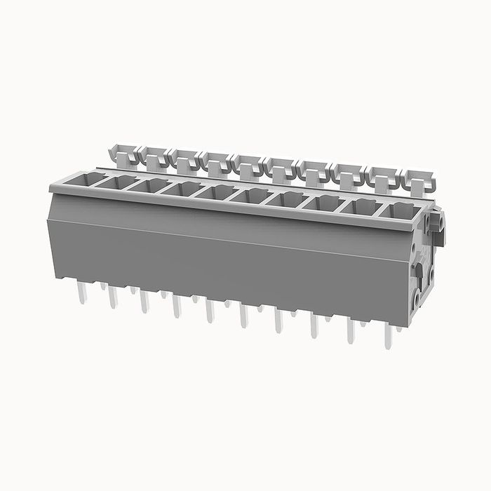 На фото клеммник нажимной на плату DG242V-5.0-10P-11-00Z(H) DEGSON (Дегсон) 