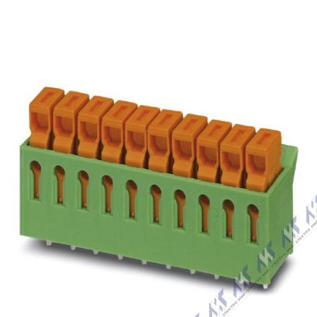 На фото: клеммные блоки для печатного монтажа idc 0,3/ 2-3,81 Phoenix Contact
