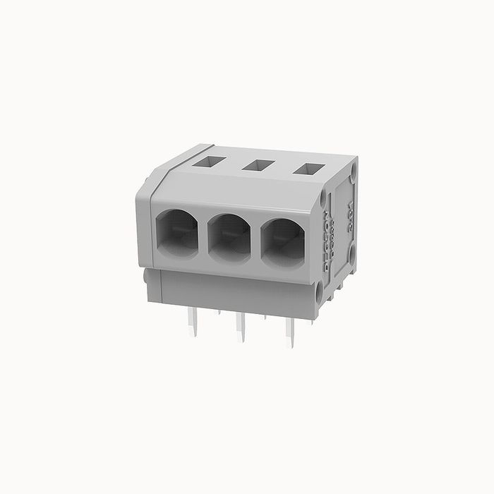 На фото клеммник нажимной на плату DG235W-3.81-03P-11-00Z(H) DEGSON (Дегсон) 