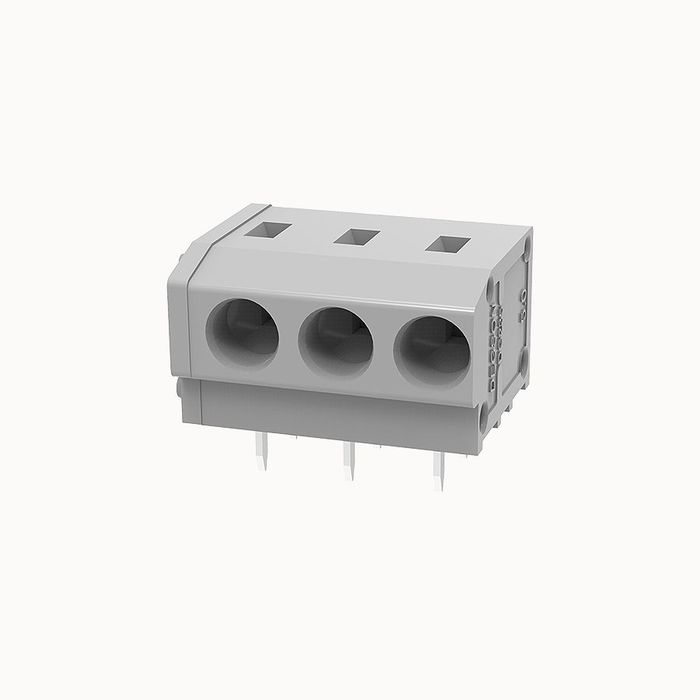 На фото клеммник нажимной на плату DG235W-5.0-03P-11-00Z(H) DEGSON (Дегсон) 