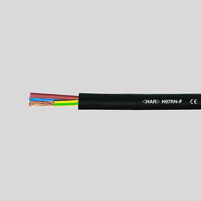 На фото: кабель силовой гибкий h07 rn-f 5g1,5 кв.мм, черный HELUKABEL с резиновой изоляцией