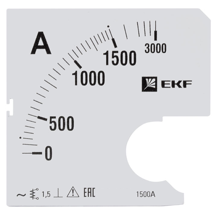 На фото: шкала сменная для a961 1500/5а-1,5 ekf ЭКФ (ЕКФ)