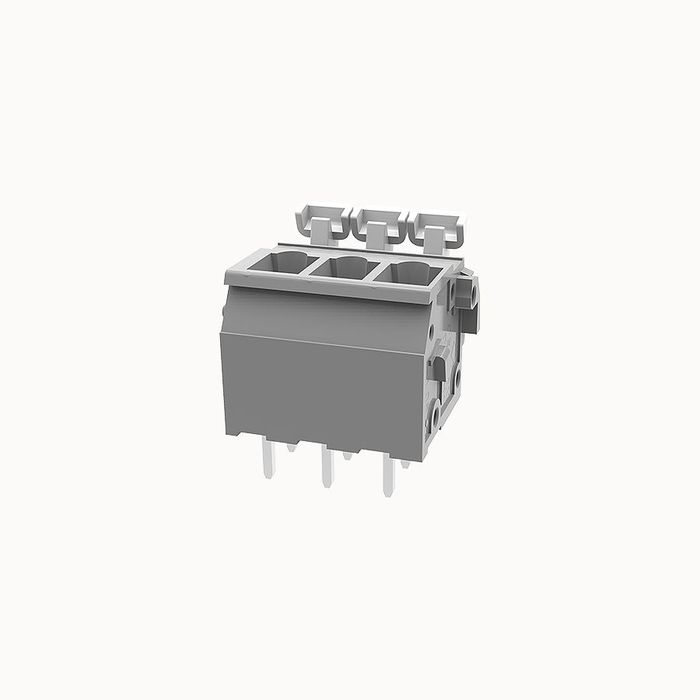 На фото клеммник нажимной на плату DG242V-5.08-03P-11-00Z(H) DEGSON (Дегсон) 