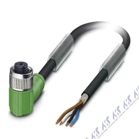 кабели с установленными разъемами sac-4p- 5,0-pur/m12fr sh