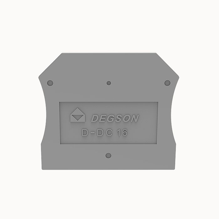 На фото: проходные клеммы dc16-01p-14-00z(h) DEGSON (Дегсон) 
