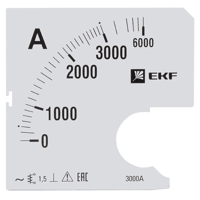 На фото: шкала сменная для a961 3000/5а-1,5 ekf ЭКФ (ЕКФ)