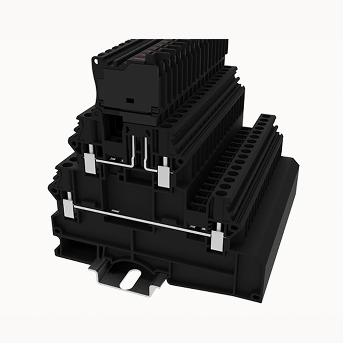 На фото: Клеммы с предохранителем dhv4-2l-he-01p-13-00z(h) DEGSON (Дегсон) 