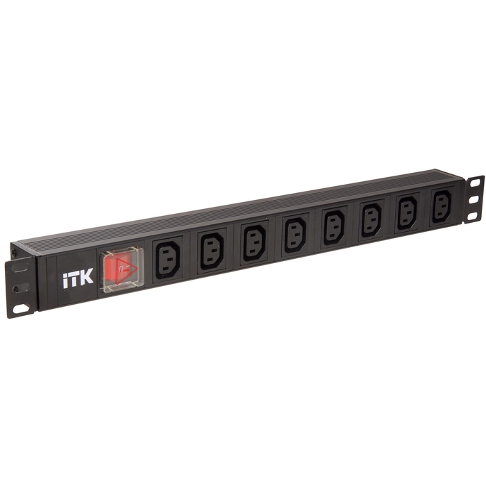 На фото: блоки розеток ITK PDU ph12-8c133