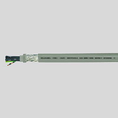 На фото: контрольный кабель с медными жилами h05vvc4v5-k (nyslycy-jz) 7g1 кв.мм HELUKABEL (Хелукабель)
