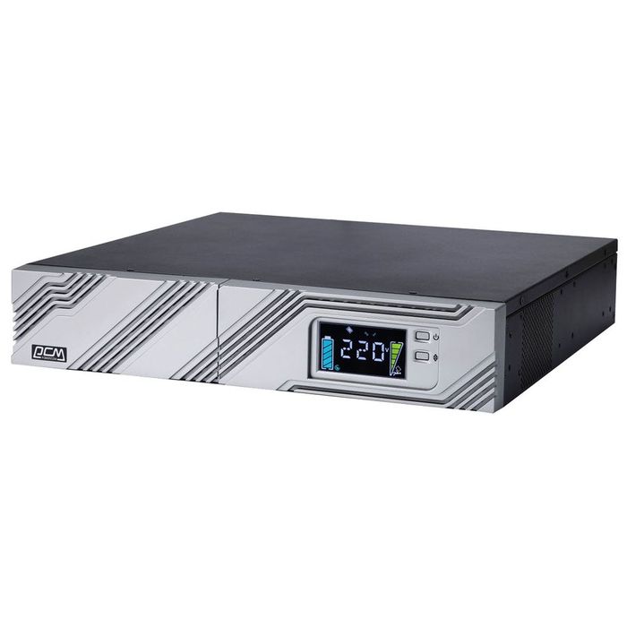 На фото: ИБП для сервера - источник бесперебойного питания srt-1000a lcd SMART R&T POWERCOM (серверный ИБП)