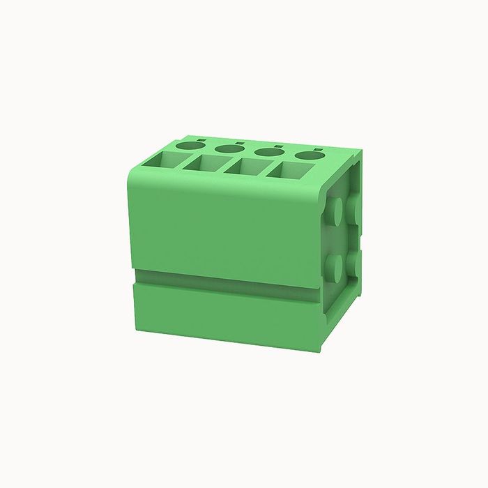 На фото клеммник нажимной на плату DG105V-5.0-04P-14-00Z(H) DEGSON (Дегсон) 
