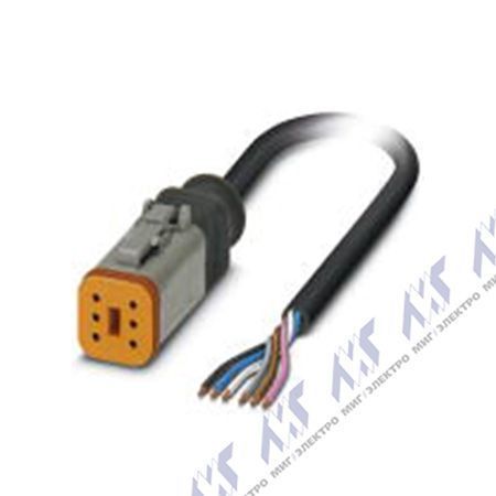 кабели с установленными разъемами sac-6p- 5,0-pur/dtfs