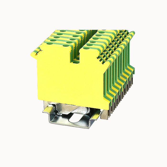 На фото: Клеммы заземления pc2.5-tw-pe-01p-1y-00z(h) DEGSON (Дегсон) 