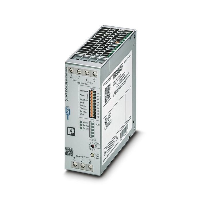 На фото: ИБП Phoenix Contact QUINT UPS quint4-ups/24dc/24dc/40/usb 