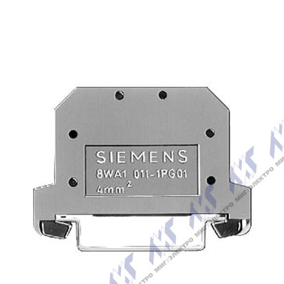 На фото: клеммы и клеммные блоки 8wa10111pg11 SIEMENS