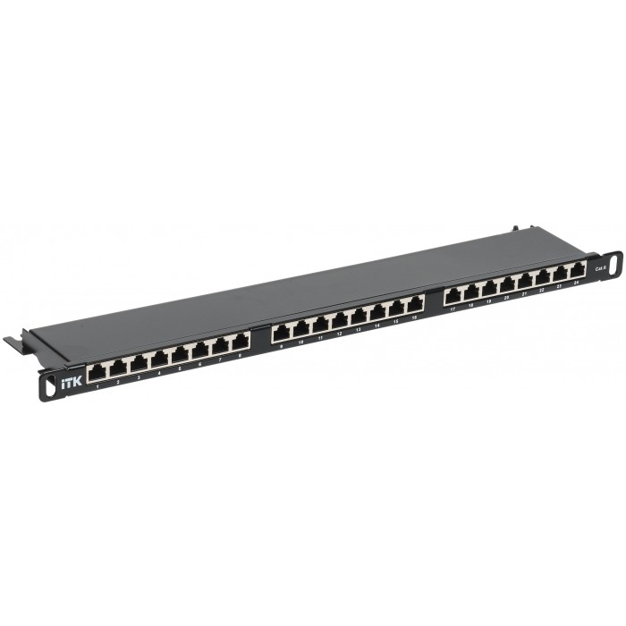 На фото: патч панели pp24-d05uc06s-d05h IEK (ИЭК)