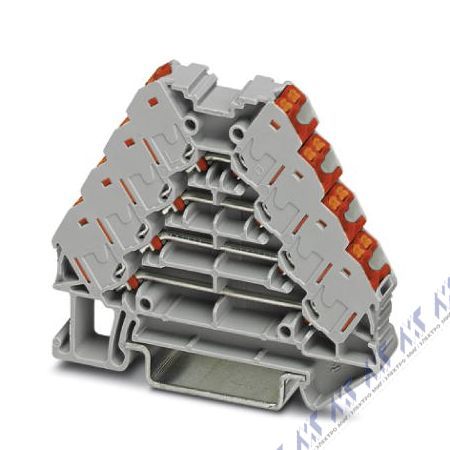 Многоуровневые клеммы зажим push-in ptrv 4 /rd