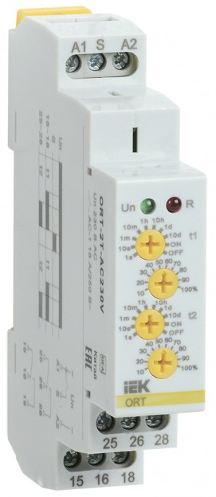 На фото: реле ONI ort-2t-ac230v (IEK) 