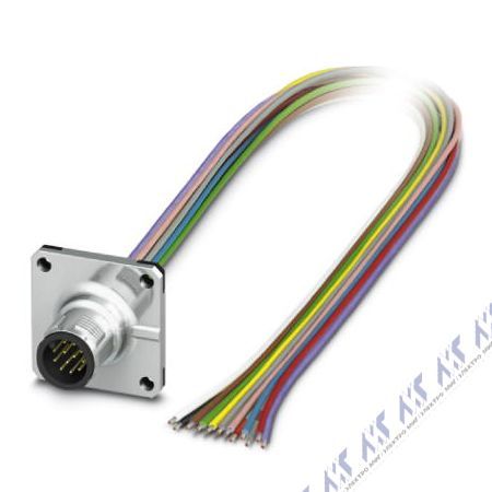 встраиваемые разъемы sacc-sq-m12ms-12con-25f/0,5