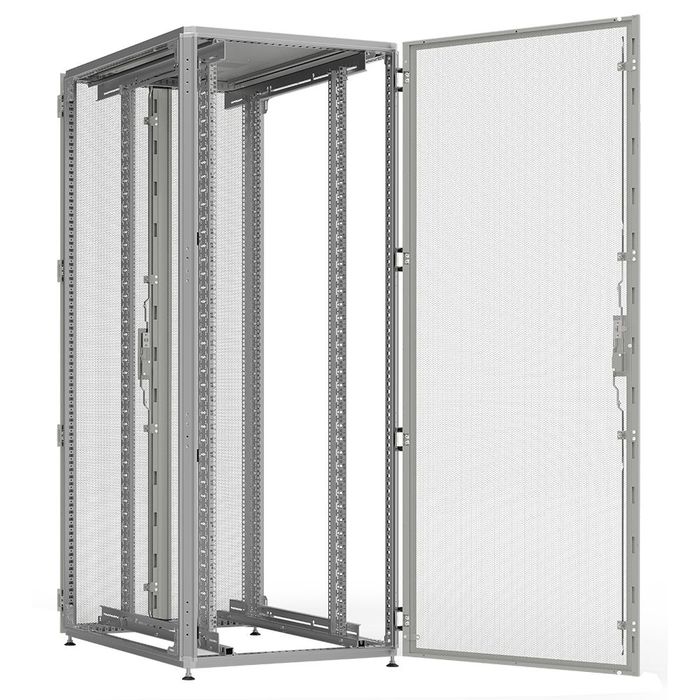 На фото: шкаф серверный напольный zp35-42u-0612-p2p IEK (ИЭК) 