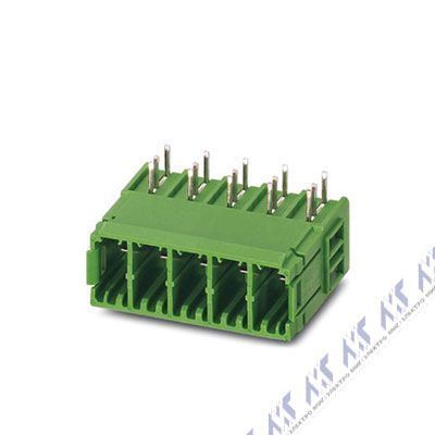 На фото: штекерные разъемы для печатных плат pc 5/ 3-gu-7,62 Phoenix Contact