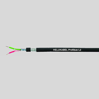 На фото: кабель profibus l2-bus 1x2x0.64 pvc ul для внутренней прокладки фиолетовый HELUKABEL - кабель для автоматизации
