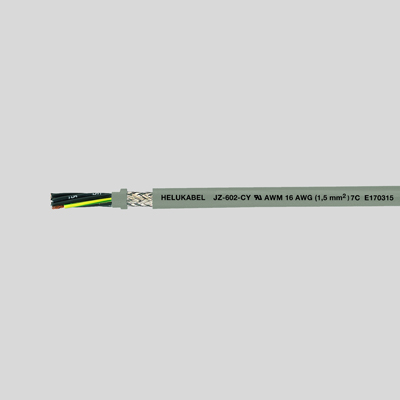 На фото: контрольный кабель с медными жилами jz-602-cy 4xawg 1 4g50 кв.мм gra  HELUKABEL (Хелукабель)