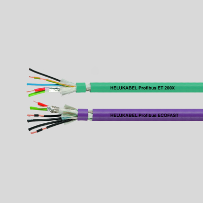 На фото: кабель передачи данных profibus 1x2x0.65.3x ХЕЛУКАБЕЛЬ