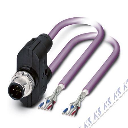 кабели с установленными разъемами sac-5py-m/2x 2,0-920