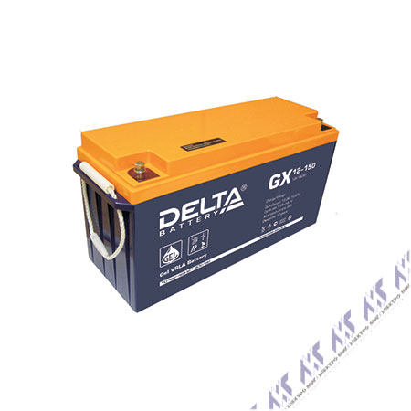 На фото: батареи и аккумуляторы DELTA GX gx 12-150 (АКБ ДЕЛЬТА)