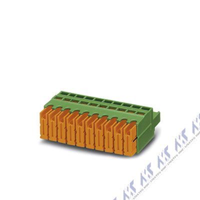 На фото: штекерные разъемы для печатных плат qc 1/13-st-5,08 Phoenix Contact