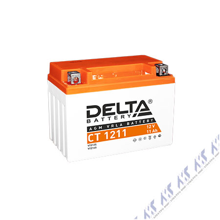 На фото: аккумуляторы ct 1214 DELTA (АКБ ДЕЛЬТА)