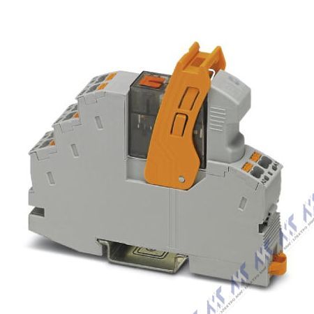На фото: одиночное реле rif-1-rpt-lv-230ac/1x21ms Phoenix Contact (миниатюрное силовое) 